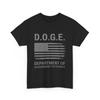 DOGE Department of Government Efficiency Shirt, American Flag Women Men T-shirt