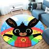 Bing Round Area Rug,Carpet Rug for Living Room Bedroom Sofa Playroom Decor,Non-slip Floor Mat