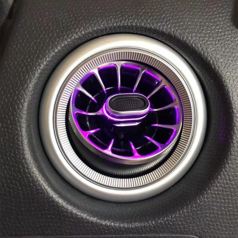 LED Dashboard AC Air Condition Vent Outlet Turbo Air Vent Car Accessories For Suzuki SX4 Swift 2005-2010 2011 2012 2013