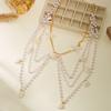 Summer Starfish Shell Layered Waist Chain for Women Gold Tone Adjustable Multi Strand Beach Body Chain Bohemian Jewelry