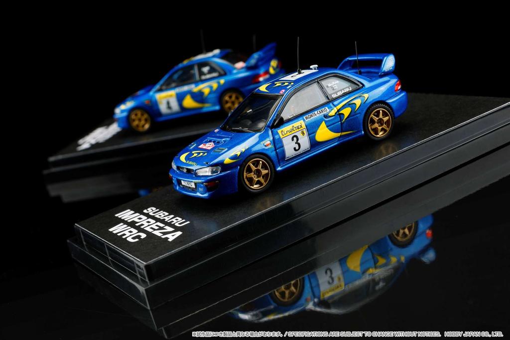 HobbyJAPAN Scale Subaru Impreza WRC 1997 1/64 #3 (Monte Carlo)