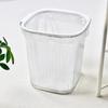 Plastic Trash Basket Thicken Dustbin Washable Transparent Trash Can  Toilet