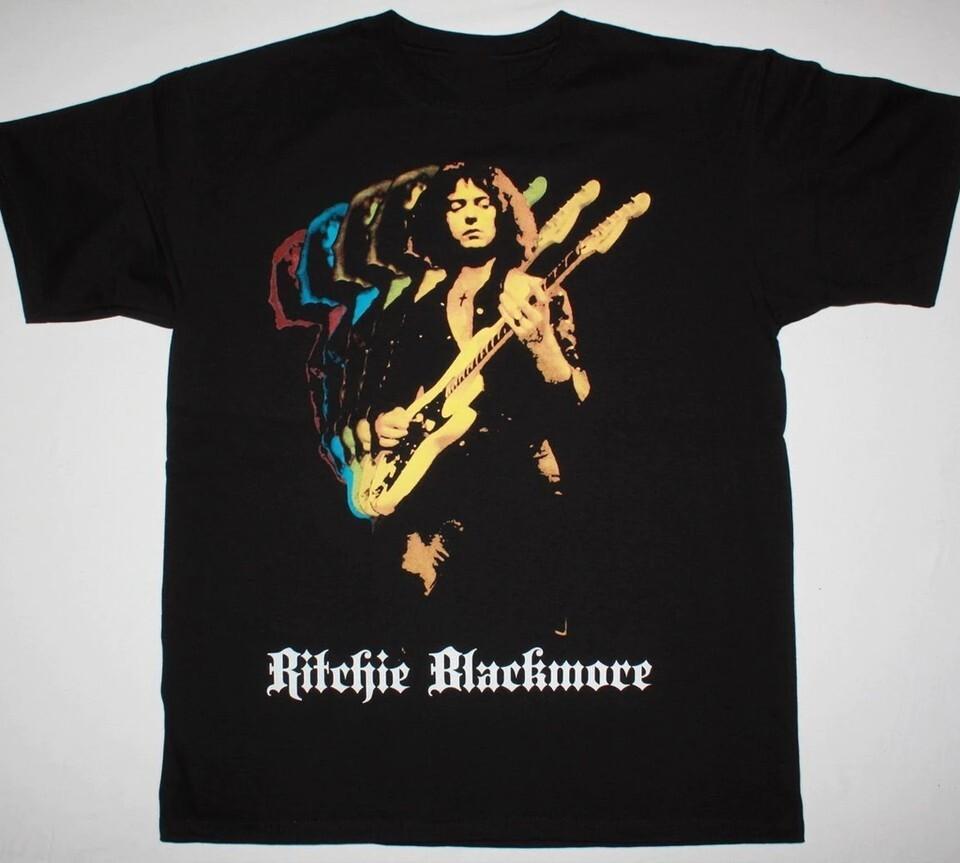 Ritchie Blackmore Rainbow Unisex Black T-shirt Unisex T-Shirt S