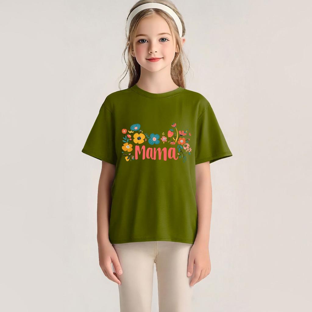 Bedrucktes Kurzarm-T-Shirt mit Rundhalsausschnitt für Kinder