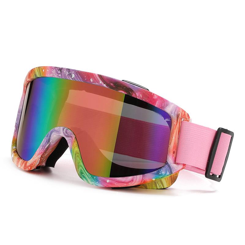 Popular Fashion Anti-Fog Mountaineering Ski Goggles Men'S And Women'S Outdoor Large Frame Windproof Sand Colorful Eye Protection Sports Glasses