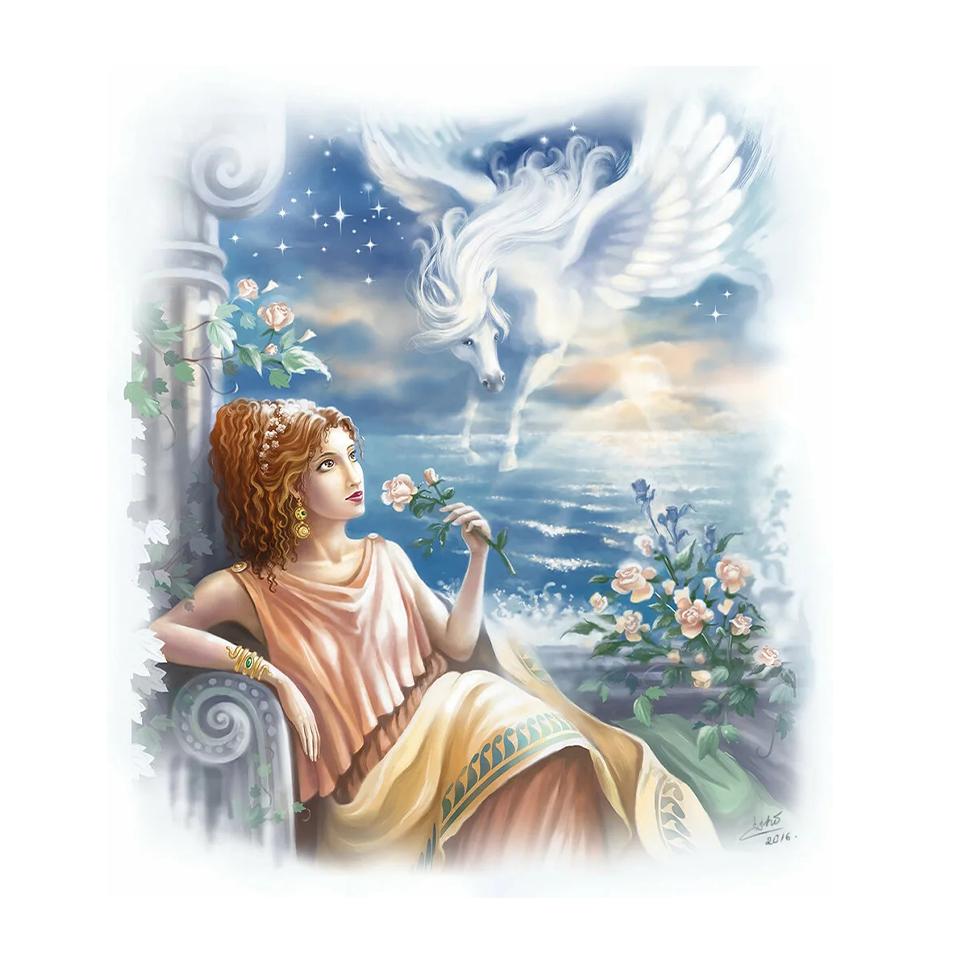 Diamantmalerei Damen Kreuzstickerei Volldiamant 5D DIY Stickerei Wolf Mosaik Wandkunst Diamant Wohndekoration Kunst Geschenk