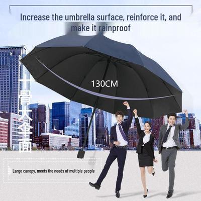 Extra Large Folding Umbrella for Two or Three People - Dual-Use for Sun and Rain with Sunscreen Sunshade