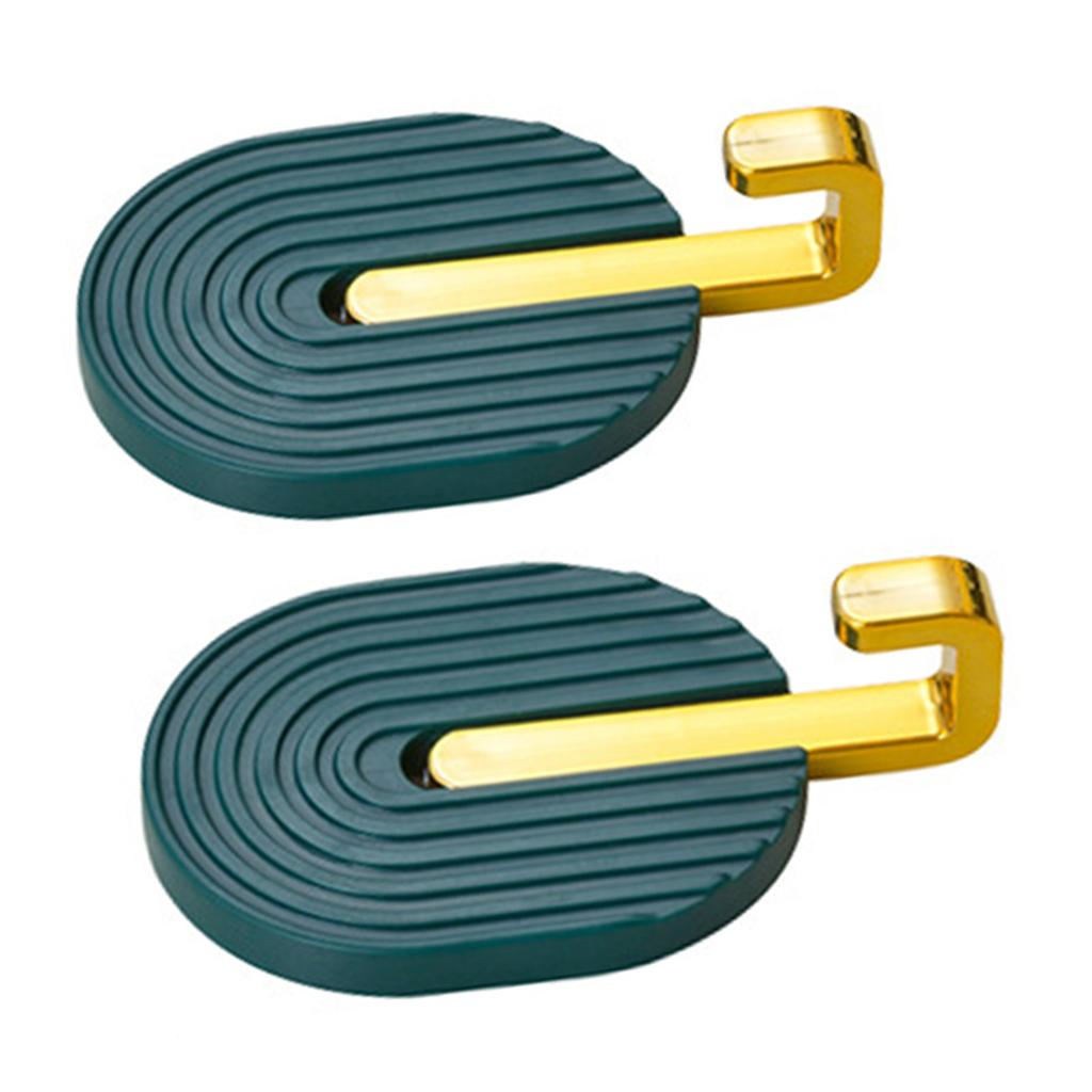 2pcs Towel Hook Self Adhesive Hooks Wall Hooks Stick for Bathroom Kitchen Strong Adhesion High Bearing Capacity Drill