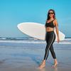 CHARMLEAKS Women High Waist Swim Pants Color Block Leggings Elastic Swimming Wear Tankini Bikini Bottom Beach Wear Swim Tights