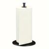 Stainless Steel Kitchen Roll Holder with Weighted Base - Heavy-Duty Countertop Organizer, Space-Saving Design for Paper Towels