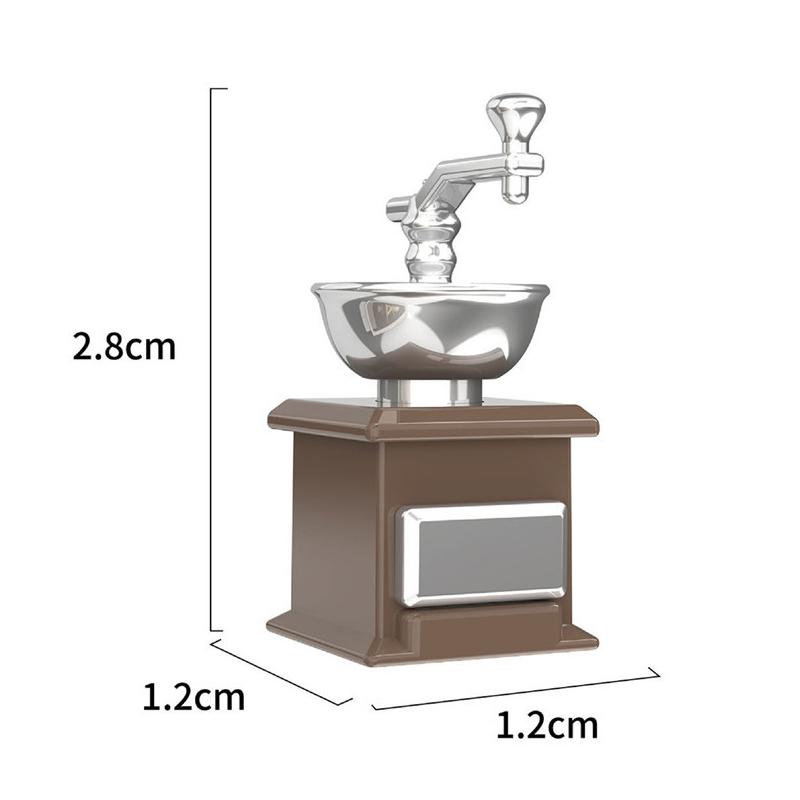 Dollhouse Grid Space Mini Hand Shake Bean Grinder Micro Scene Model Family Toys Doll Girl Gift Dollhouse Furniture Accessories
