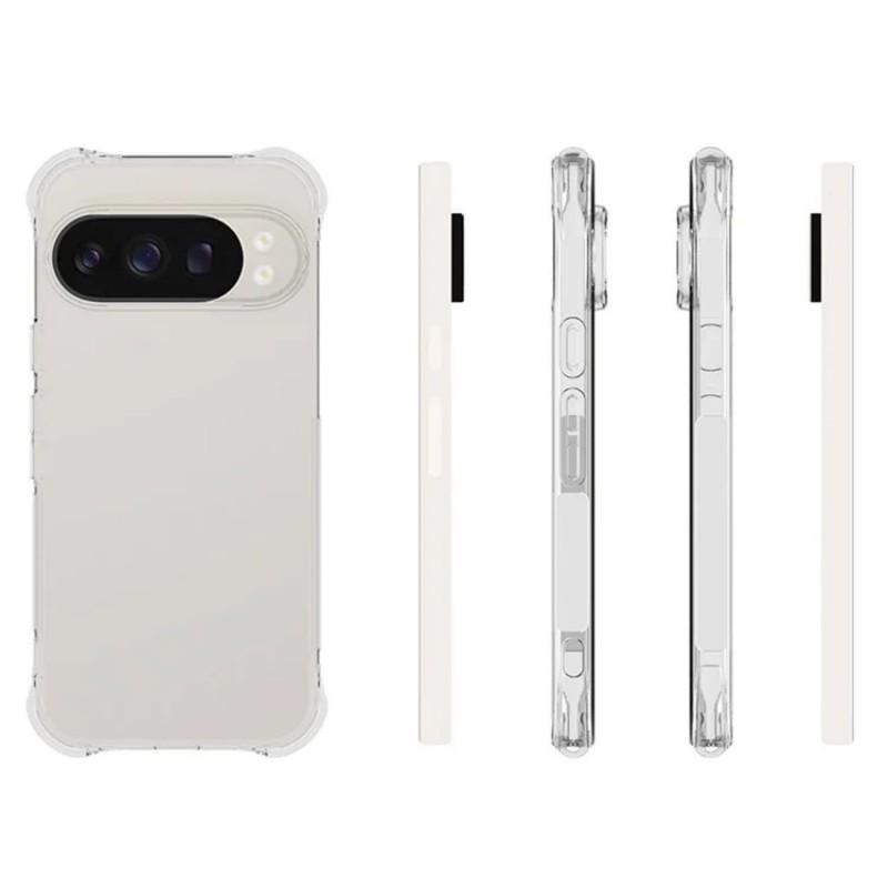 For Google Pixel 10 Pro/Pixel 10 Back Cover WANLONFENG TM Series 2.0mm Clear TPU Phone Case (Big Lens Hole)