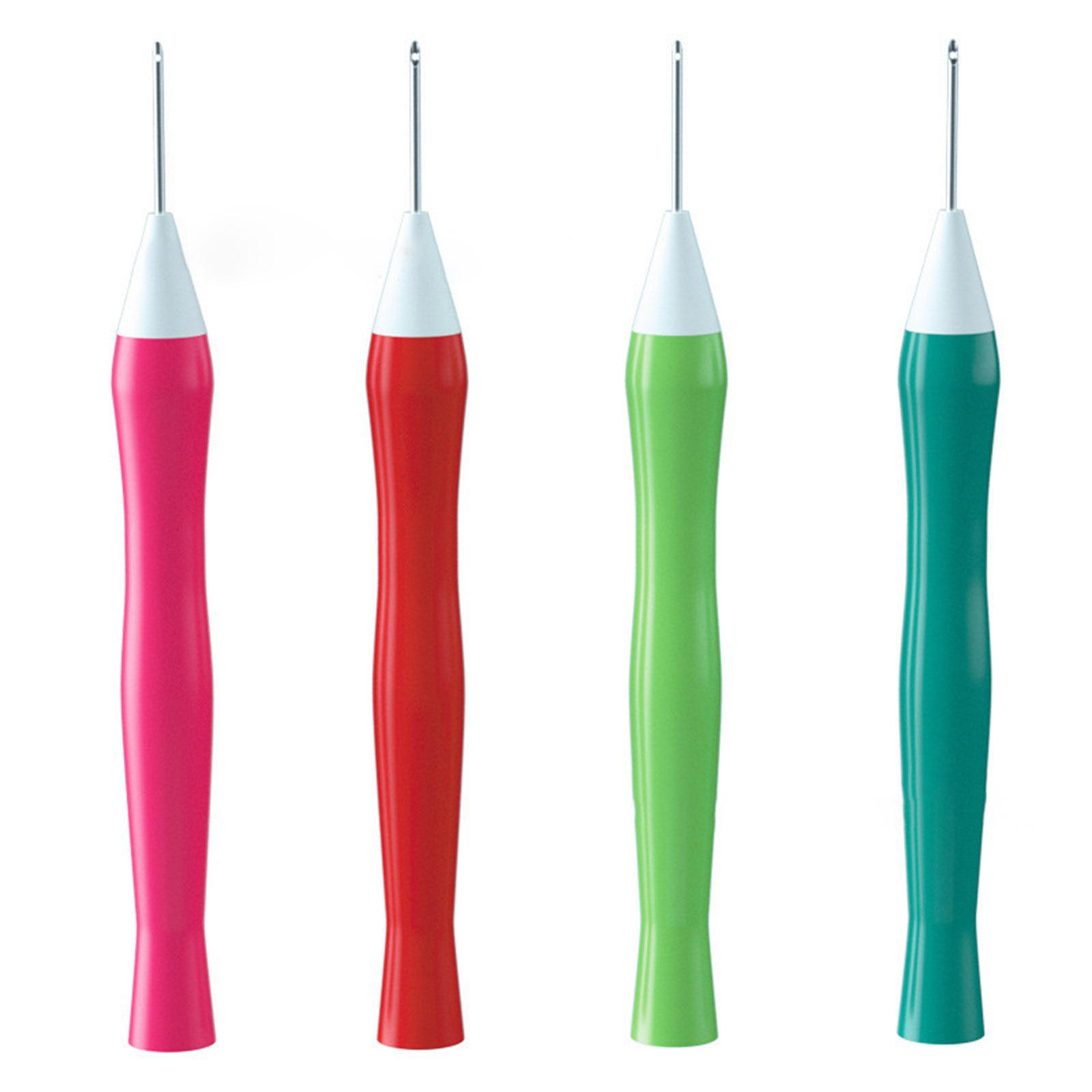 Knitting Embroidery Pen Felting Hooking Threader Needle Embroidery Crafts Tools Punch Needle Stitching Rug Yarn Needle 1