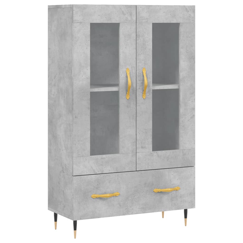 Highboard Concrete Grey 69.5 X 31 X 115 Cm Particleboard