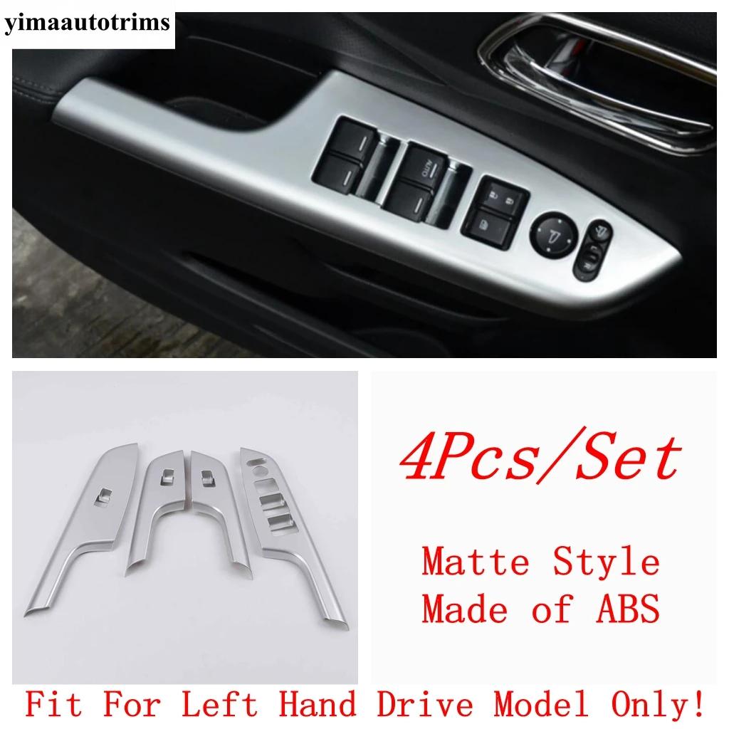 Car Armrest Door Window Glass Lift Switch Panel Cover Trim For Honda CRV CR-V 2012 2013 2014 2015 2016 Carbon Fiber Accessories
