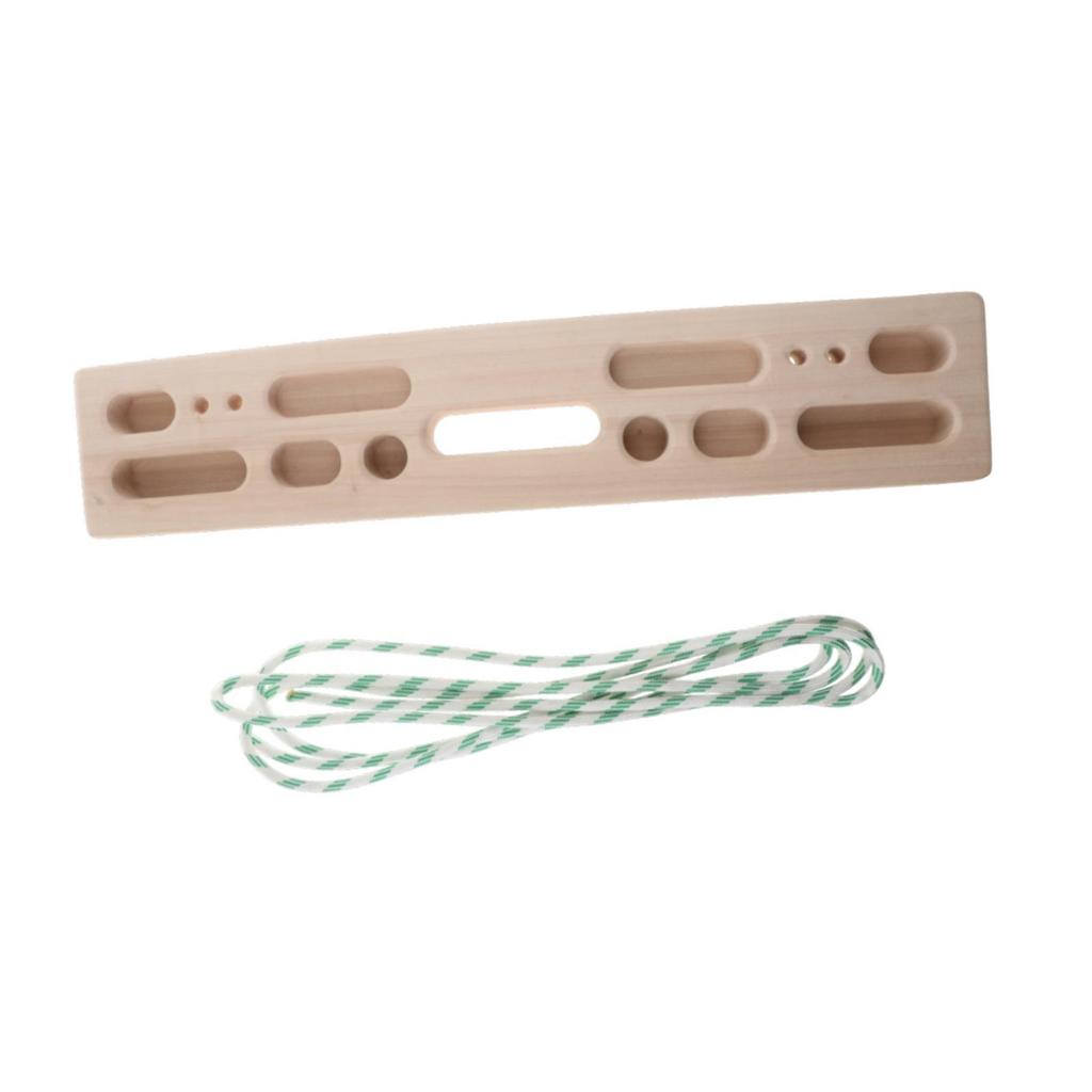 Rock Climbing Hangboard Forearm Exerciser Bouldering Gifts Enhance Finger Grip Strength Wooden Hangboard Hang Board for Climbing