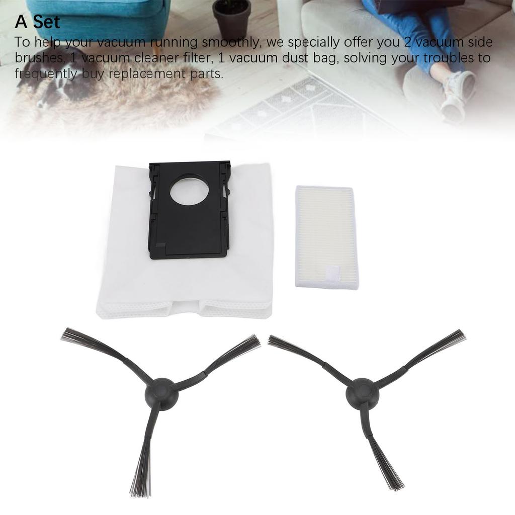 Vacuum Cleaner Side Brushes Vacuum Filter Dust Bag Vacuum Cleaner Replacement Parts Accessories for W20 W20 Pro for J20