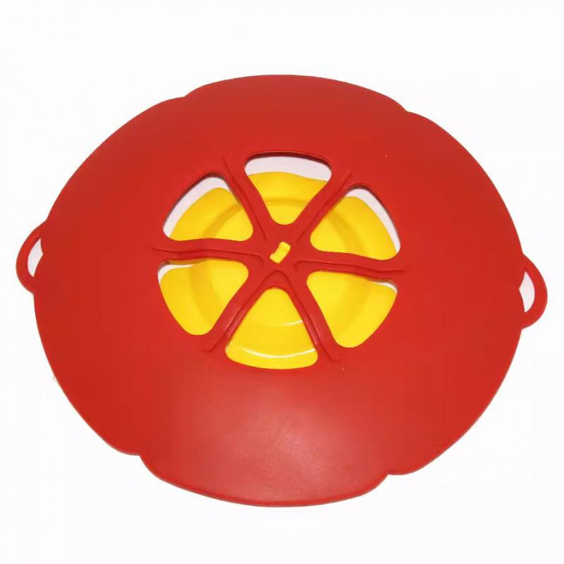 

26CM Silicone Overflow Lid Pot Cover One Size червоний