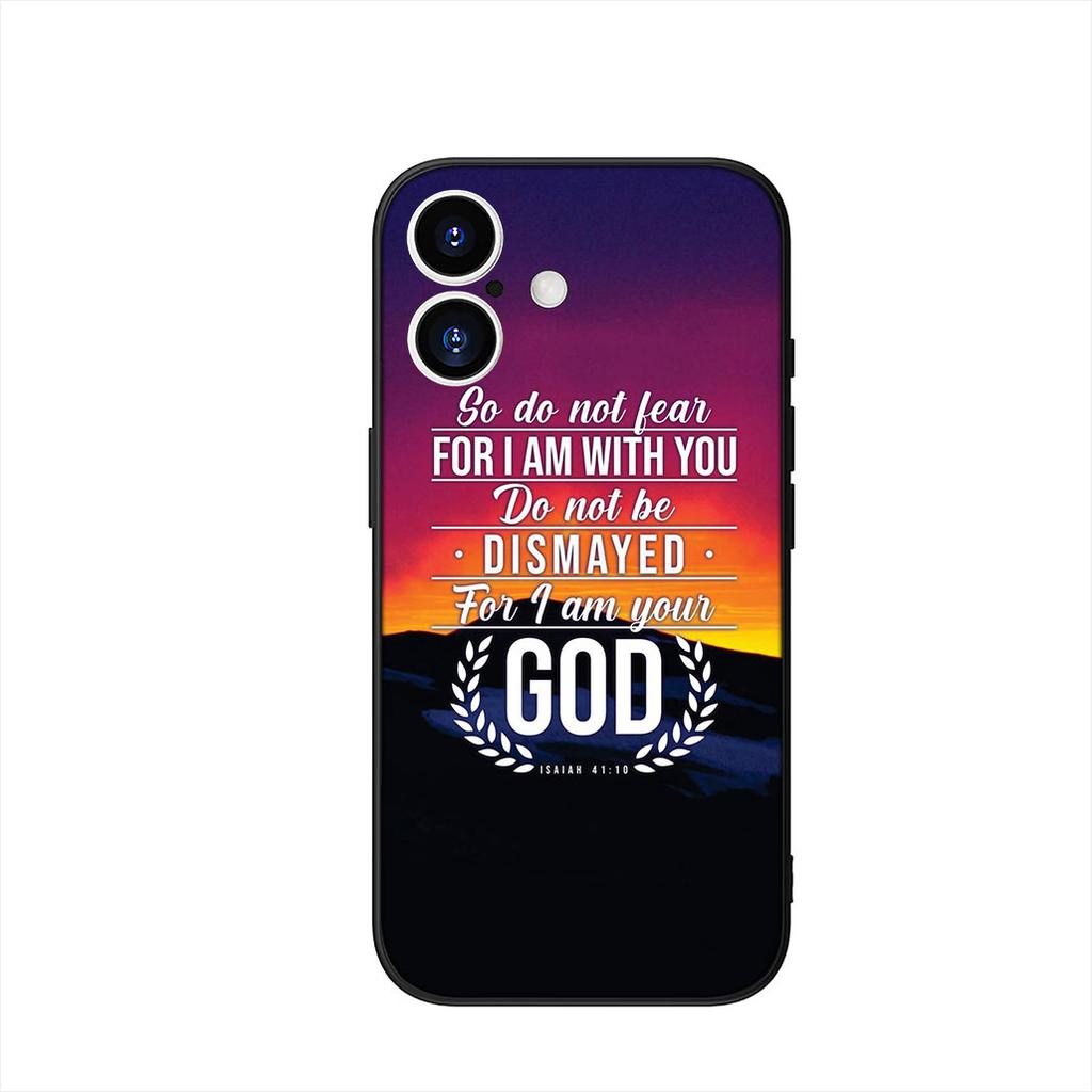 Bible Verse Jesus Christ Christian Cover Phone Case for Apple iPhone 16 15 14 Plus 13 12 Mini 17 Pro Max + 16E Air 16+ ProMax