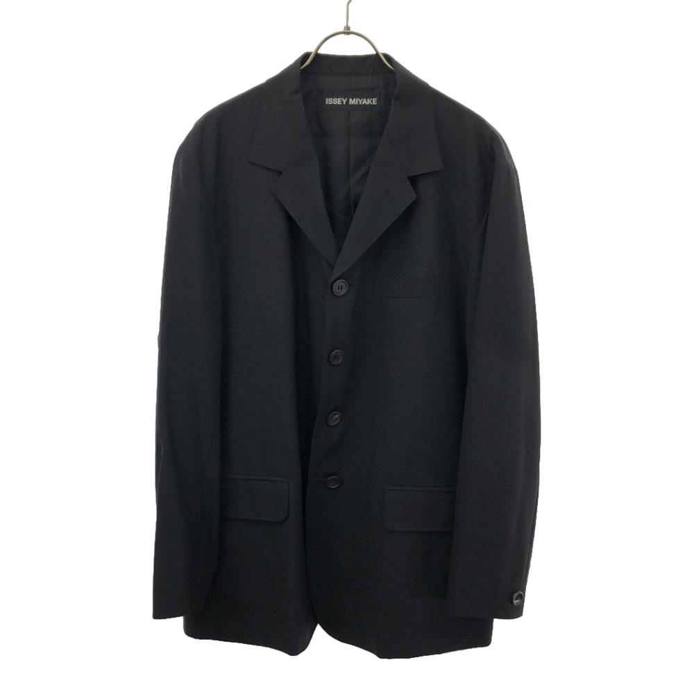 

ISSEY MIYAKE Сделано в Японии Шерстяная блейзер 2 черных Мужской Б/У
