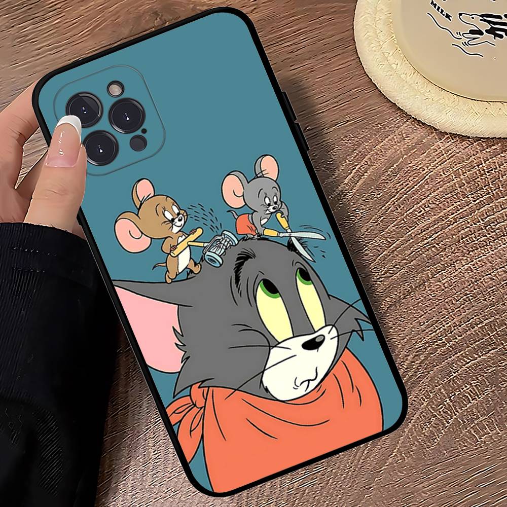 Cartoon T-Toms And J-Jerrys For Iphone 17 16 15 14 11 12 13 Pro Max Plus Case Cute Art Phone Cover