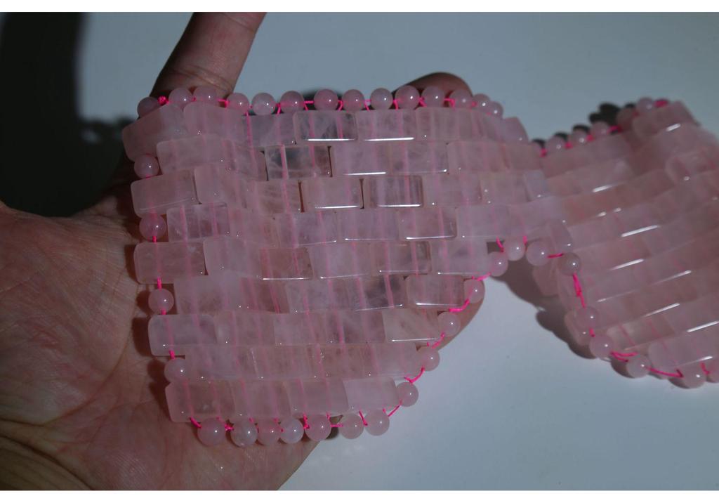 Natural Stone Pink Crystal Jade Eye Mask