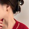 Autumn and Winter Versatile Ear Buckle Retro Glued Red Ear Buckle Festive Earrings Trendy