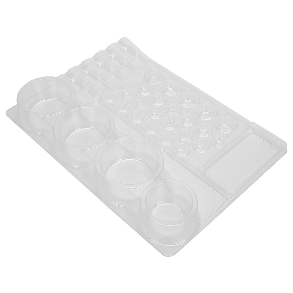 24pcs Disposable Tattoo Ink Cup Holder Stand Tattoo Needle Pigment Tray Accessory