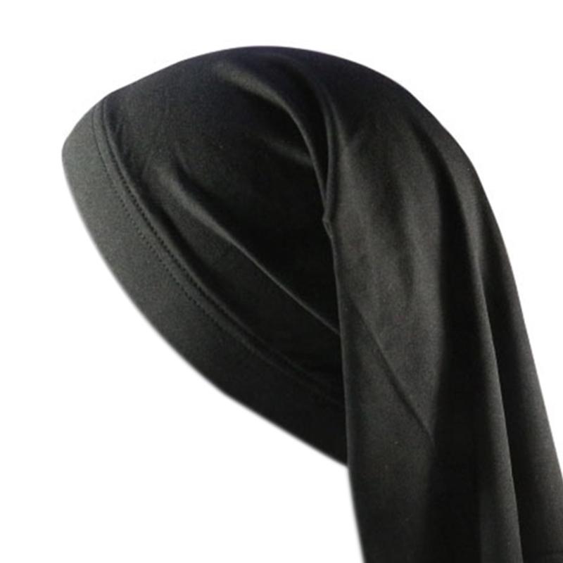 Elastic Wide Brims Two-end Elastic Night Caps Sleeping Caps Long Tail Turban Hat Tube Caps for Men Women Boys Girl