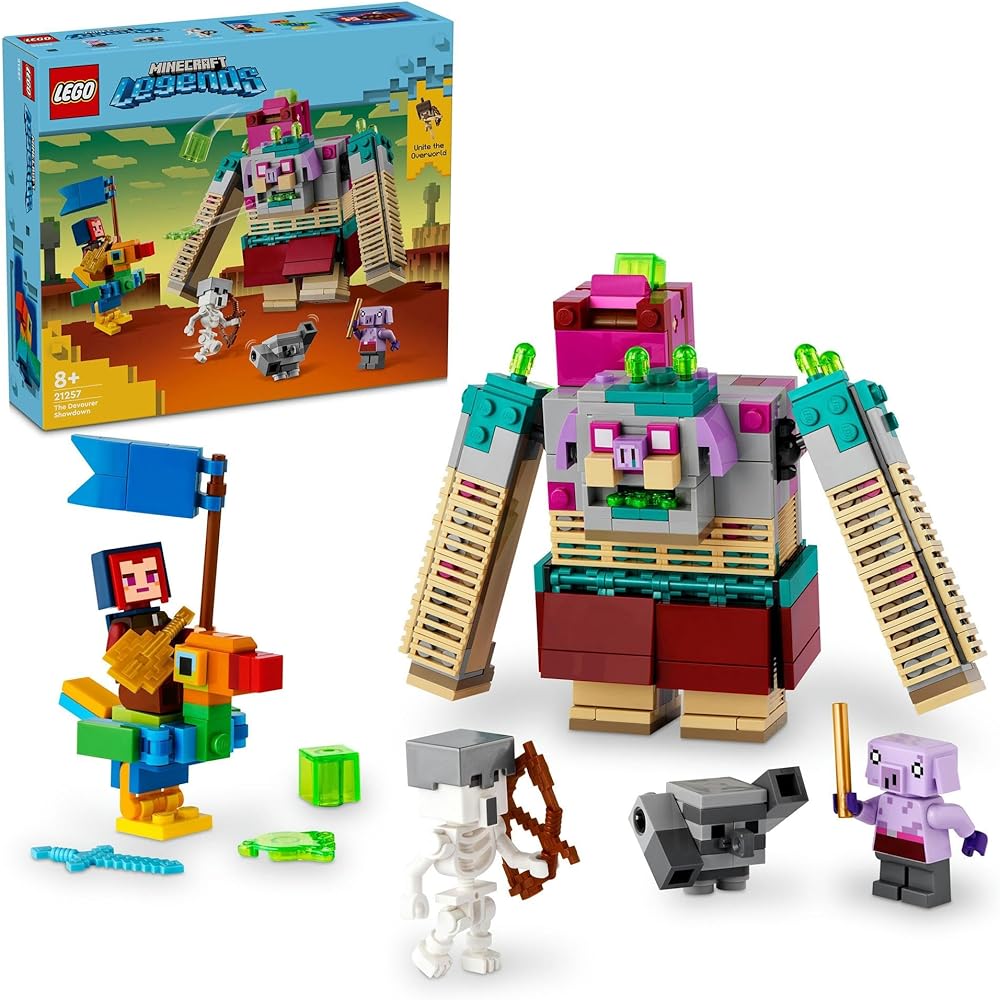 LEGO Minecraft Debower Battle Building Set 21257 for Kids Ages 8-10, Creative Toy Blocks