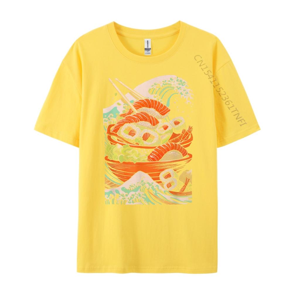 Lustige Japanische Lebensmittel Sushi Kawaii Sushi Liebhaber Anime Otaku Grafik T-Shirts Herren Lustiges T-Shirt Große Größe Ästhetisch