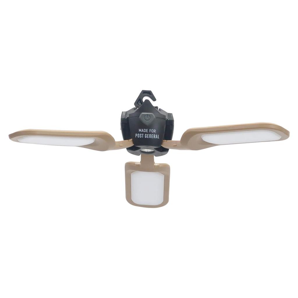 LED light Tri-panel solar-charged