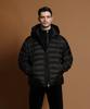 Panicale Black Lightweight Duck Down Hooded Jacket