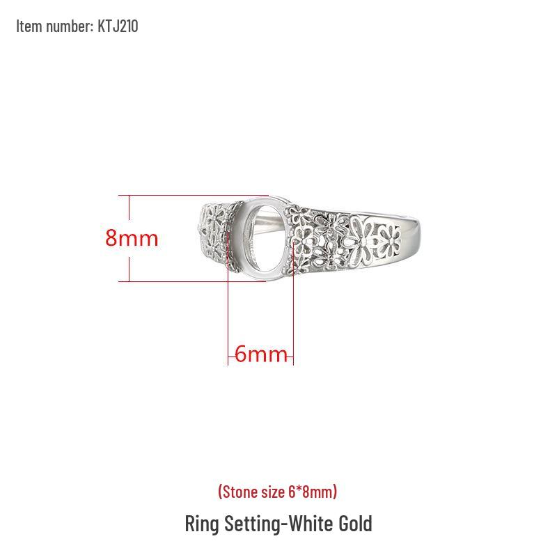 

Ажурное кольцо из стерлингового серебра S925 с янтарной вставкой, регулируемый размер: 6, 8, 10, 12, 16 Adjustable