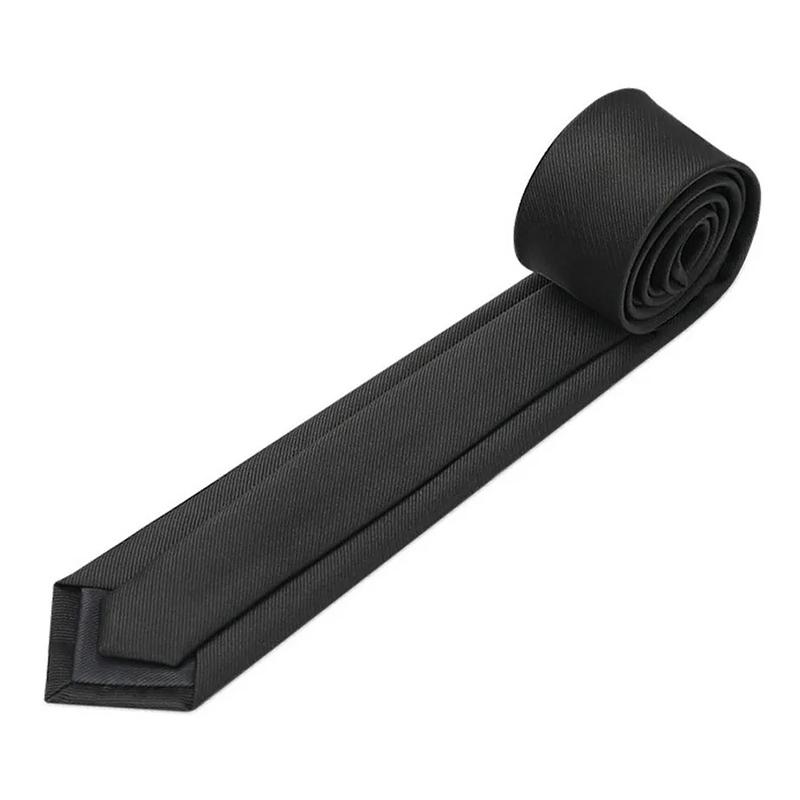 Men Tie Pure Color Classic Polyester Silk Formal Business Fashion Necktie for Daily Office Banquet