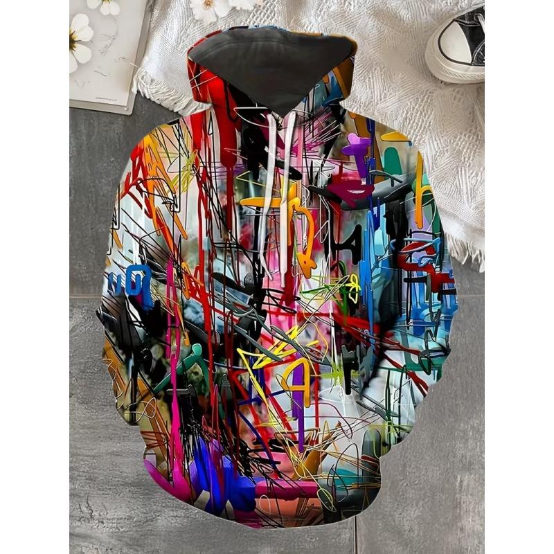 Men's Casual Sportswear Style Hooded Sweatshirt, Regular Fit, with Drawstring Pockets. It Has a Versatile Style and Is Highly Versatile.