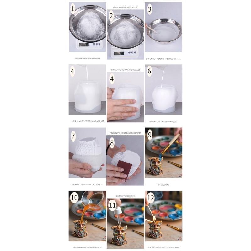 Decorative Silicone Resin Mold For Handmade Jewelry Planters Handmade Craft Projects Creative Gift Ideas For Holidays Birthdays