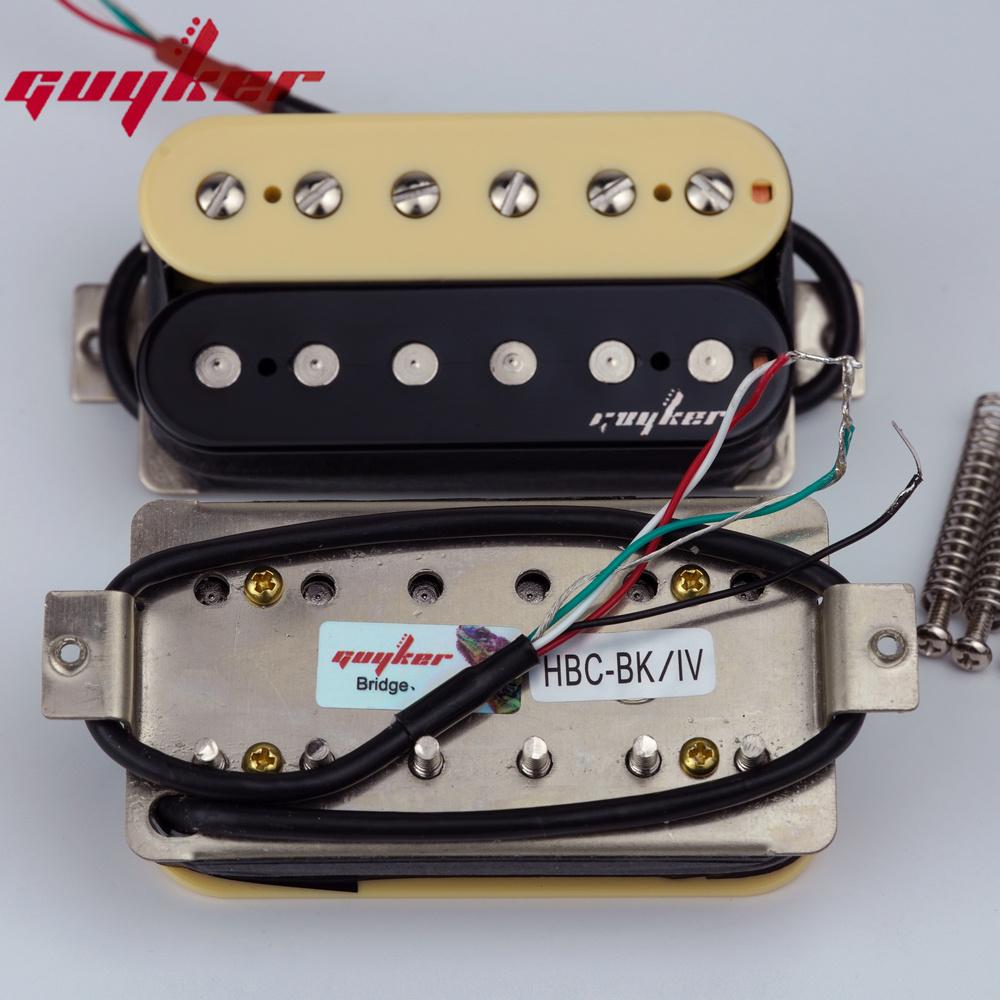 Guyker Electric Guitar Humbucker Pickups Double Coil Guitar Bridge Pickup  Neck Pickups Set - Black