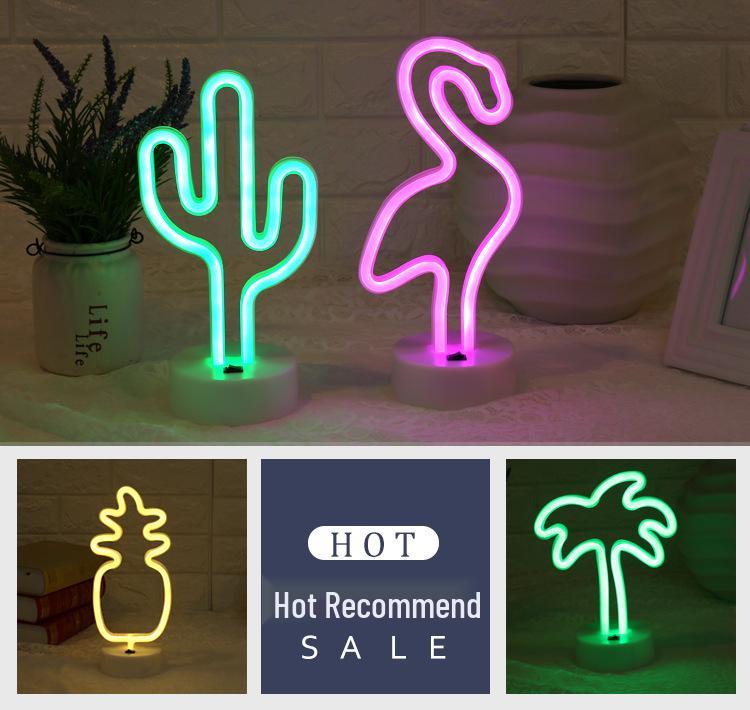 Creative LED Heart Neon Light - Romantic Atmosphere Table Lamp for Bedroom Decor