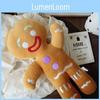 Plush Gingerbread Man Toy Pillow With Stuffed Pp Cotton For Living Room Doll