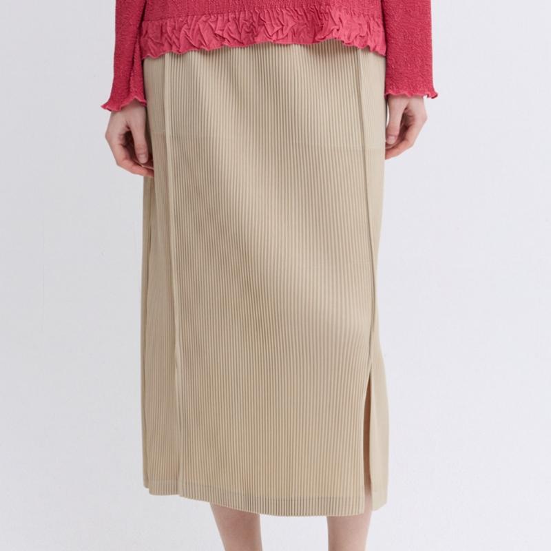 Pleats Me H Line straigHt Pintuck Skirt Ppsks126005