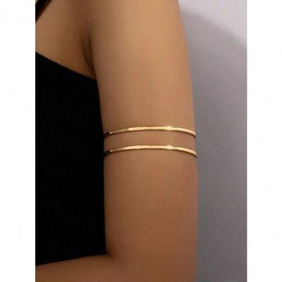 1pz alla Moda Bracciale Geometrico Traforato con Apertura a Filo, Esagerato & Unico