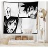 VIKAMA Japanese Anime Tapestry Boy Girl Battle Scene Bedroom Living Room Dormitory Wall Hanging Cloth Home Decoration