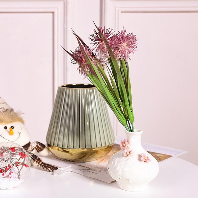 Yapay çiçekler Vintage Ipek 5 Kafa Kestane Buket Vintage Gelin Tutan Sahte Çiçekler Ev Düğün Dekorasyon Aksesuarları