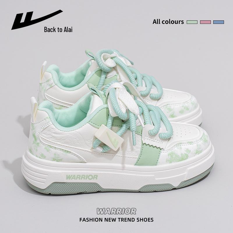 Women's Burgundy Autumn Sneakers: Breathable, Thick-Soled, Versatile Sports Shoes