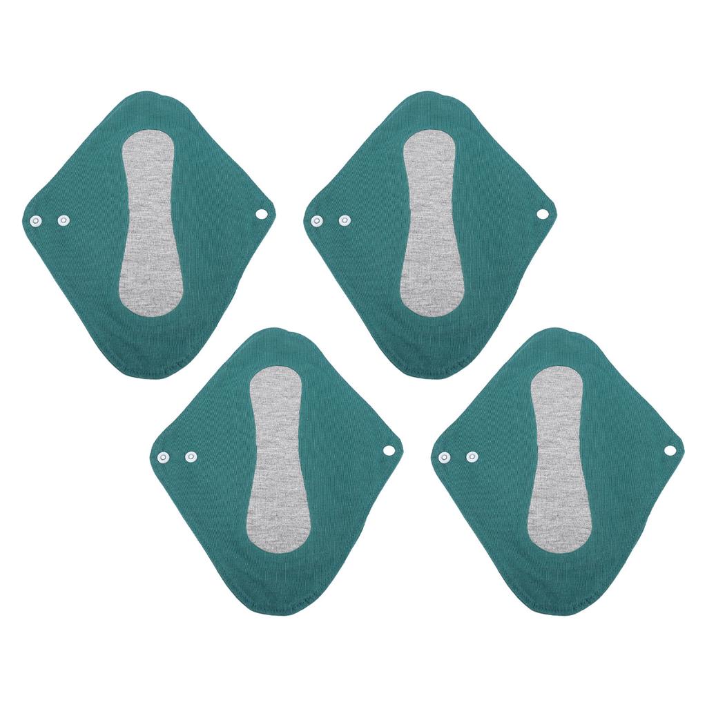 4pcs Reusable Panty Liners Highly Absorbent Cotton Washable Sanitary Napkins for Overnight