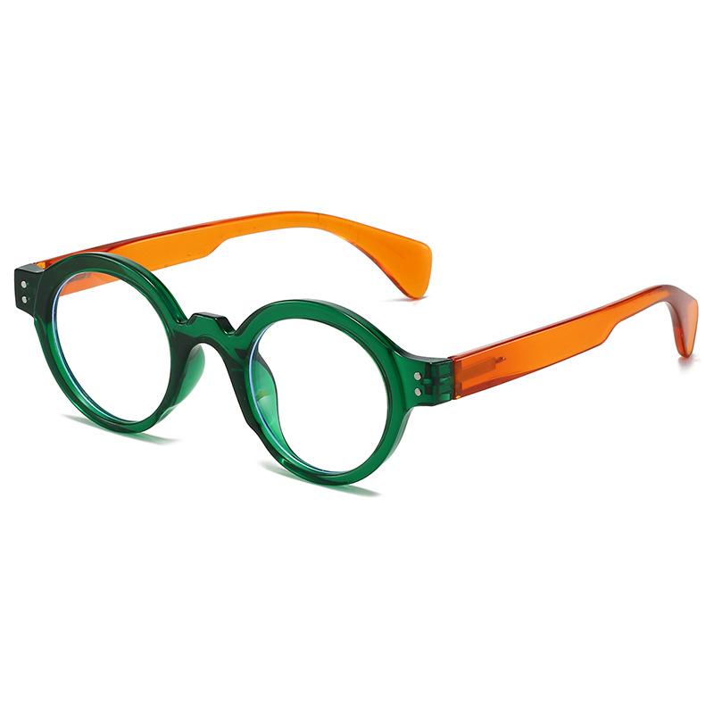 

Retro Round Spring Hinge Blue Light Blocking Reading Glasses Woman Mens Classic Presbyopia Reader Glasses Diopter +1.0 To +4.0 +250