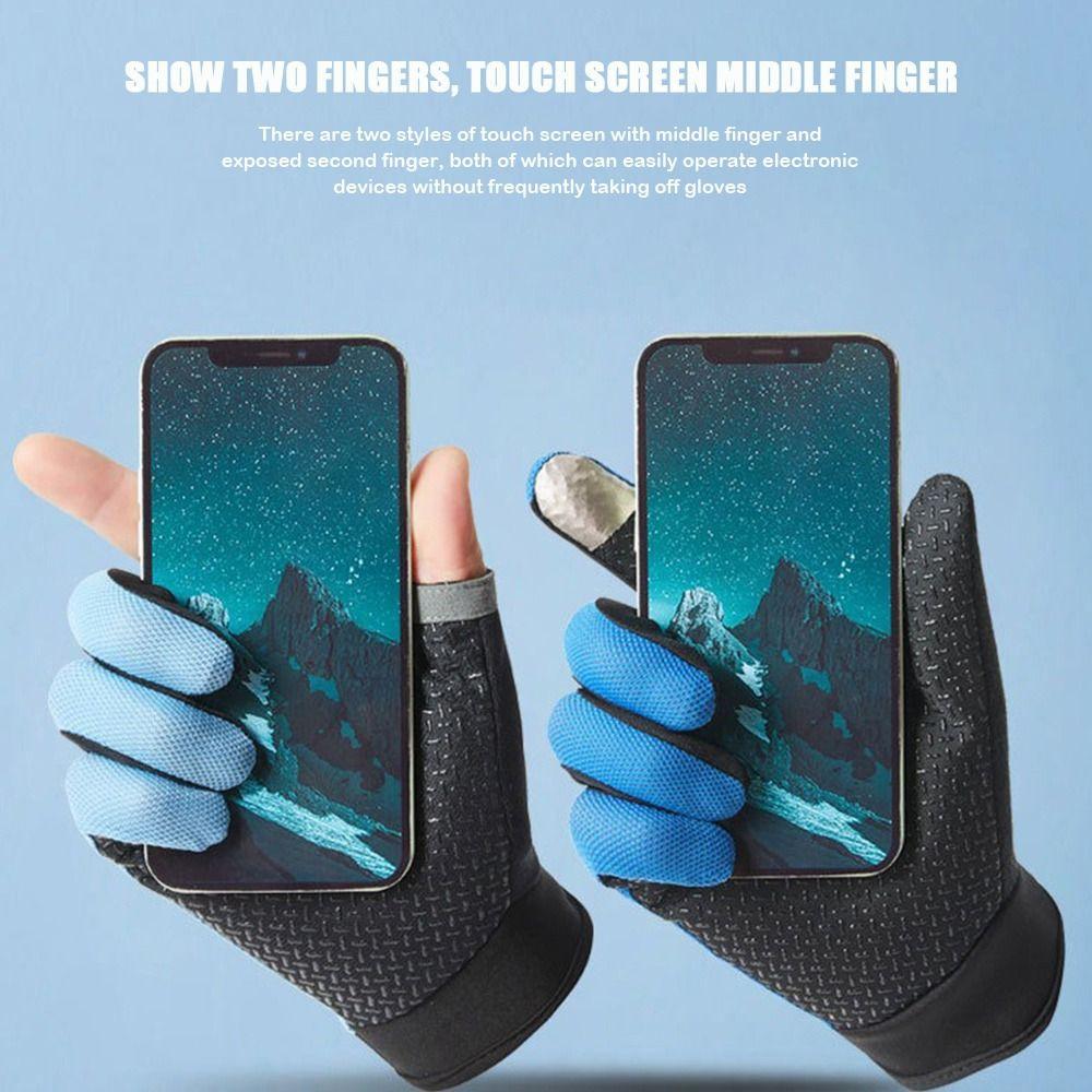 Summer Full Finger Fishing Gloves Men Long Fishing Gloves  Winter Fishing