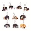 Anime Acrylic Keychain Pendant Demon Slayer Kimetsu No Yaiba Accessories Creative Ornament Hanging Charm Gift For Fans Cosplay Carry Mini Lightweight