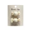 Milk White Pearl Bow Hair Clip - Small Princess Hair Accessory for Children and Babies